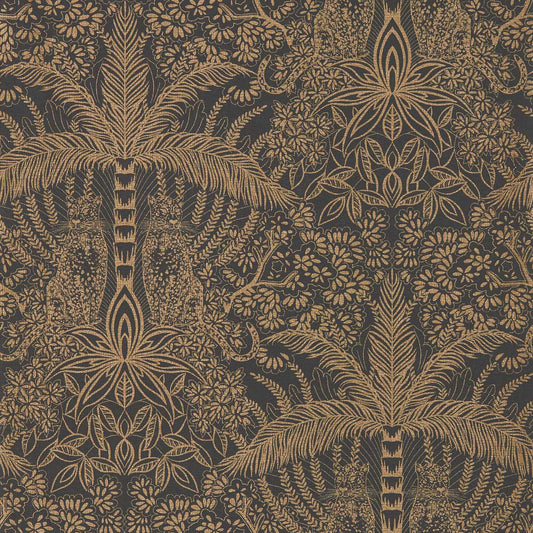 Leopardo Wallpaper - Antique/Noir - Clarke & Clarke - W0141/01 - Premier Wallcovering