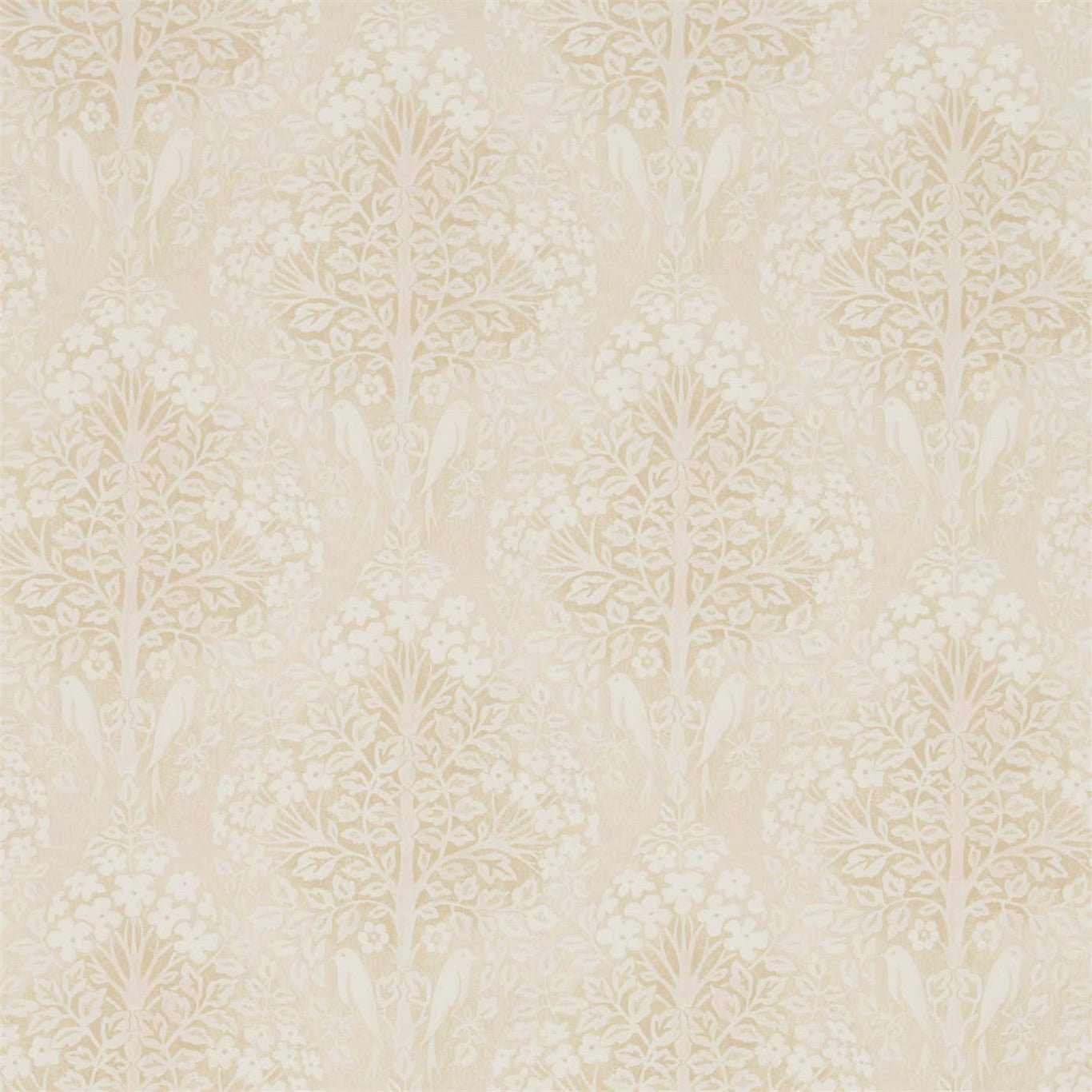 Lerena Wallpaper - Cream - Sanderson - DDAM216398 - Premier Wallcovering