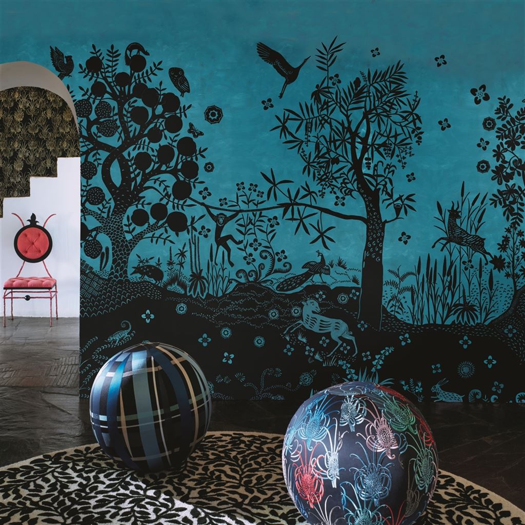 Les Centaurees Fabric - Chardon - Christian Lacroix - FCL7043/01 - Premier Wallcovering