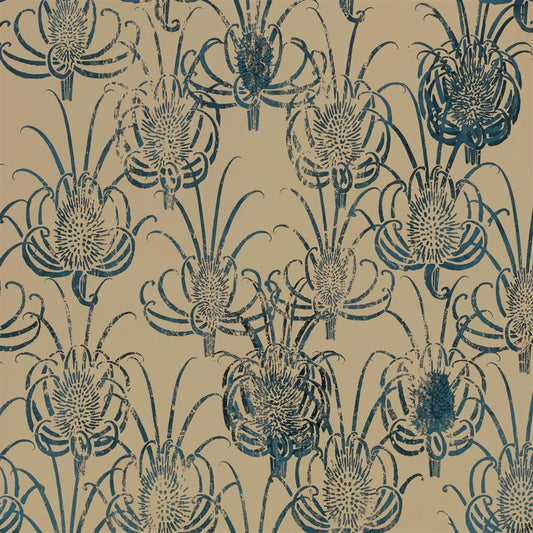 Les Centaurees Wallpaper - Cuivre - Christian Lacroix - PCL7027/02 - Premier Wallcovering