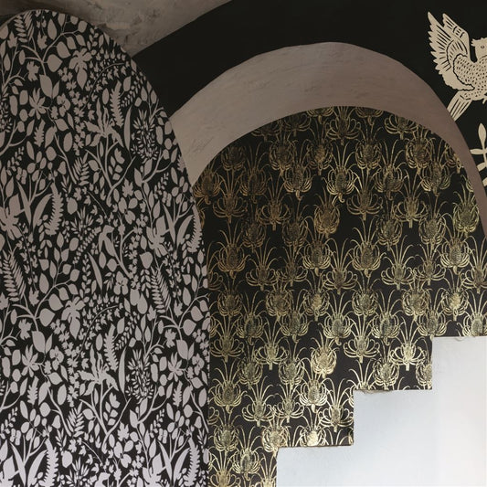 Les Centaurees Wallpaper - Cuivre - Christian Lacroix - PCL7027/02 - Premier Wallcovering