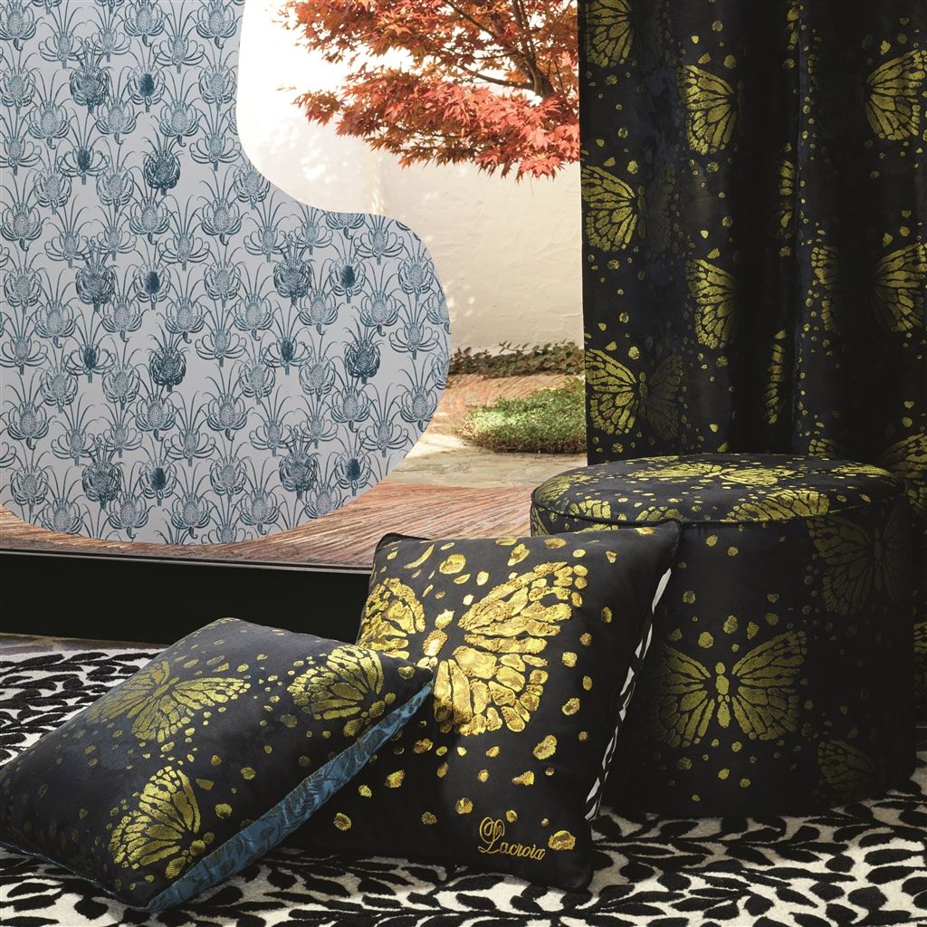 Les Messagers Fabric - Iris - Christian Lacroix - FCL7042/01 - Premier Wallcovering