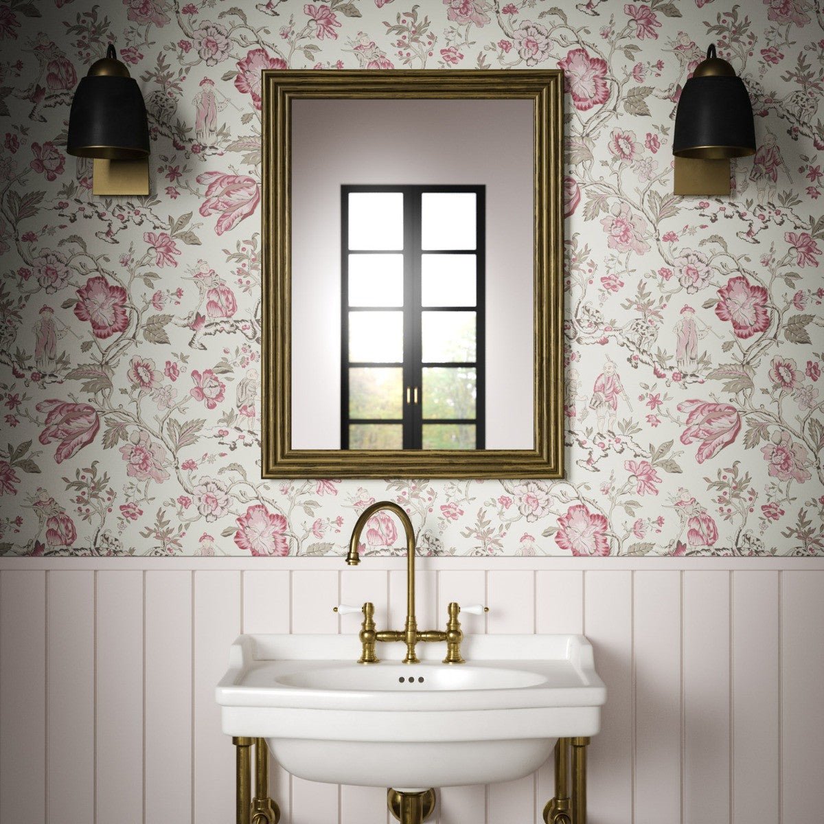 Les Pecheurs Wallpaper - Vintage - Warner House - Premier Wallcovering