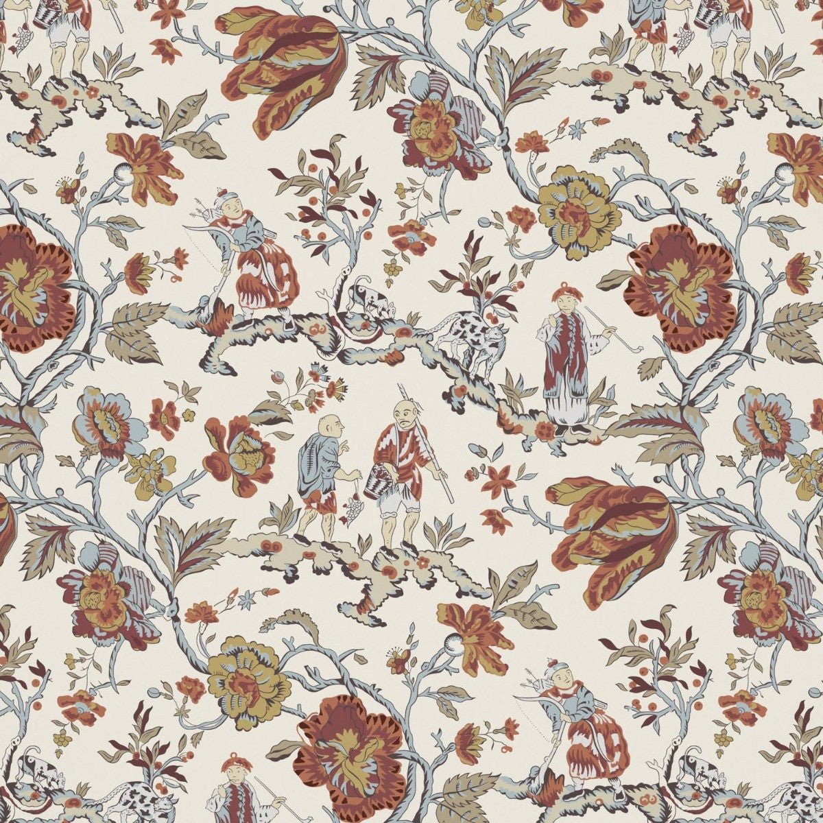 Les Pecheurs Wallpaper - Ginger - Warner House - Premier Wallcovering