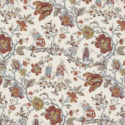 Les Pecheurs Wallpaper - Ginger - Warner House - Premier Wallcovering