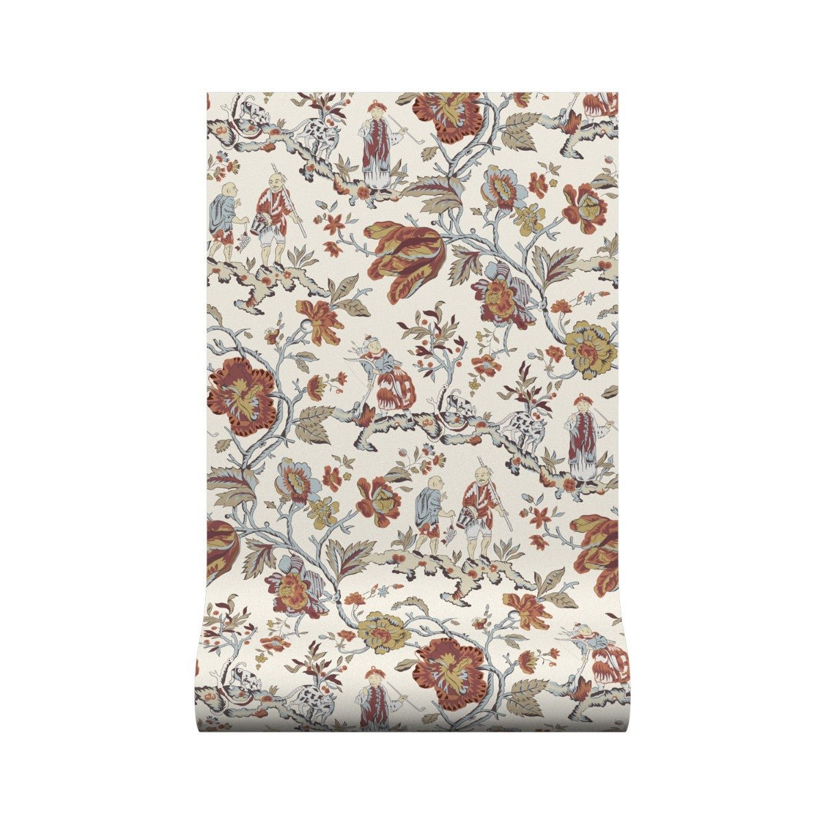 Les Pecheurs Wallpaper - Ginger - Warner House - Premier Wallcovering