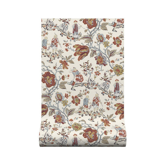 Les Pecheurs Wallpaper - Ginger - Warner House - Premier Wallcovering