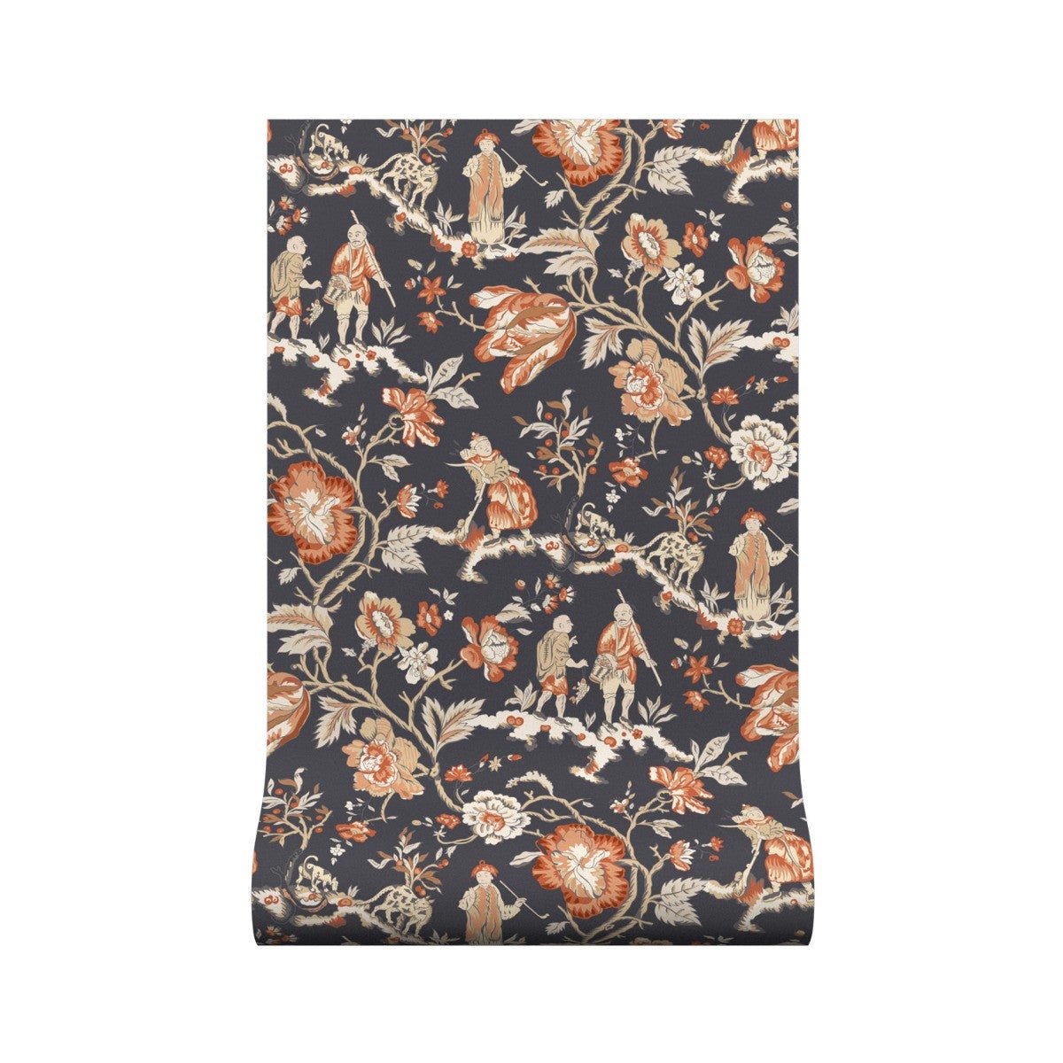 Les Pecheurs Wallpaper - Spice - Warner House - Premier Wallcovering