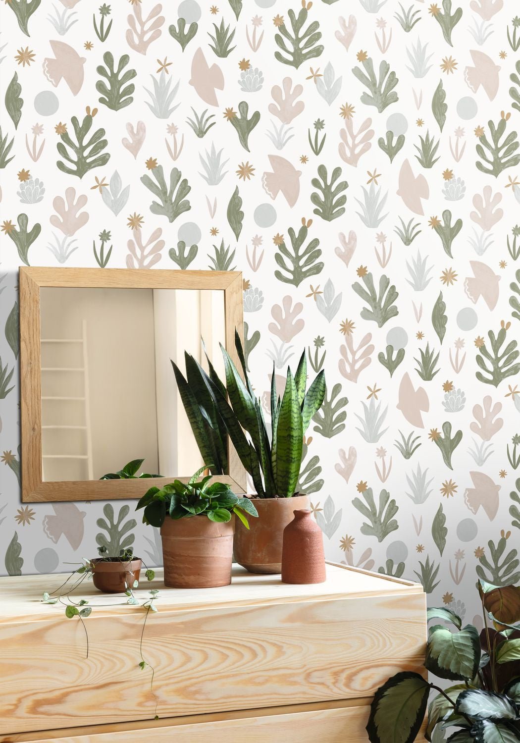 Liberte Wallpaper - Kaki/ Beige - Caselio - 102177012 - Premier Wallcovering