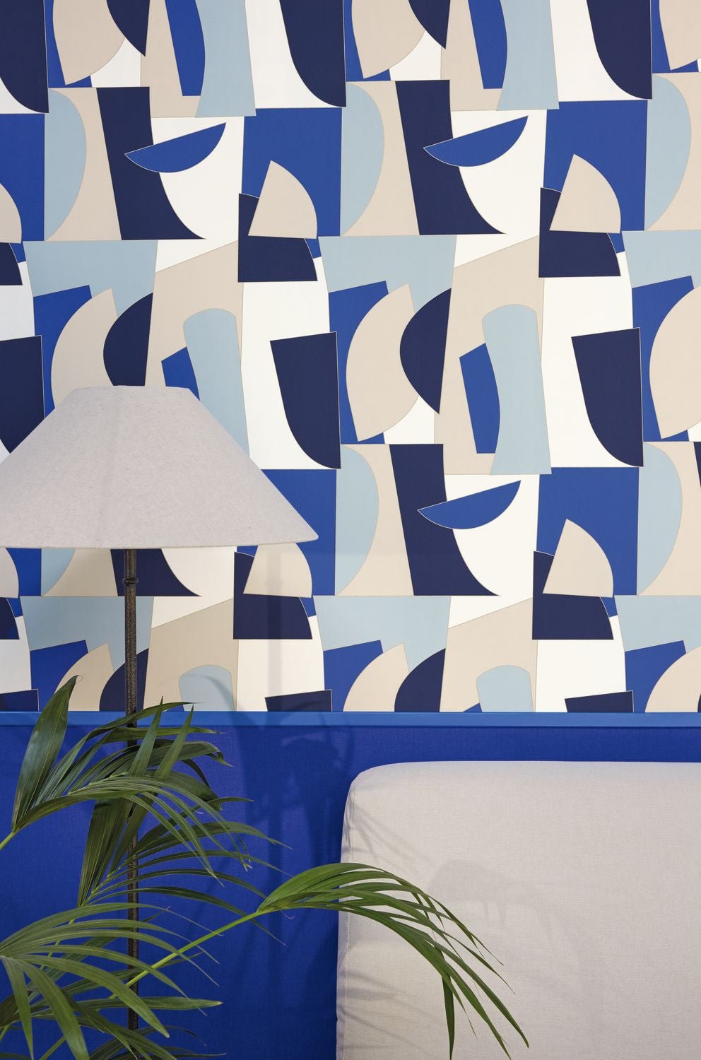 Life Wallpaper - Bleu Electrique - Caselio - 64526445 - Premier Wallcovering