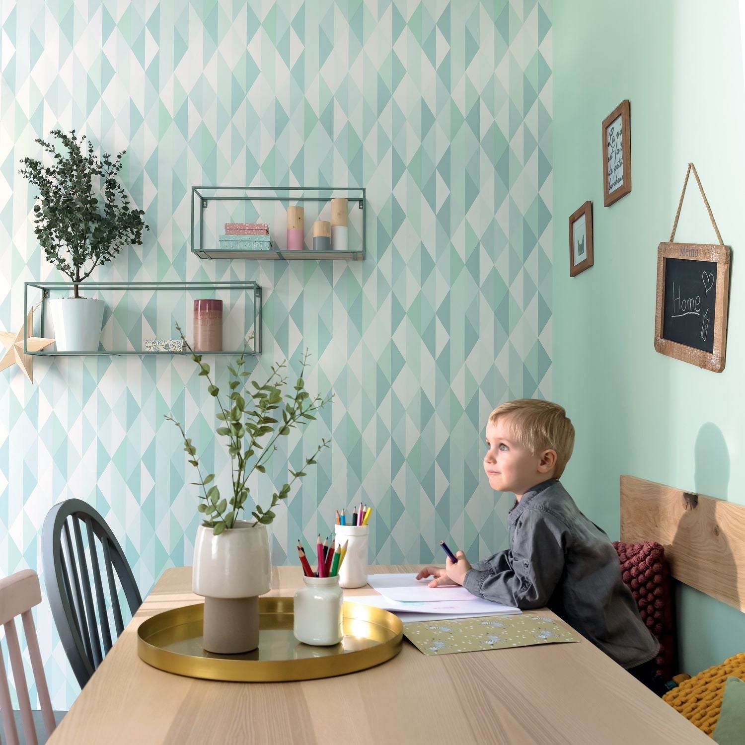 Life Wallpaper - Mint - Caselio - 64527007 - Premier Wallcovering