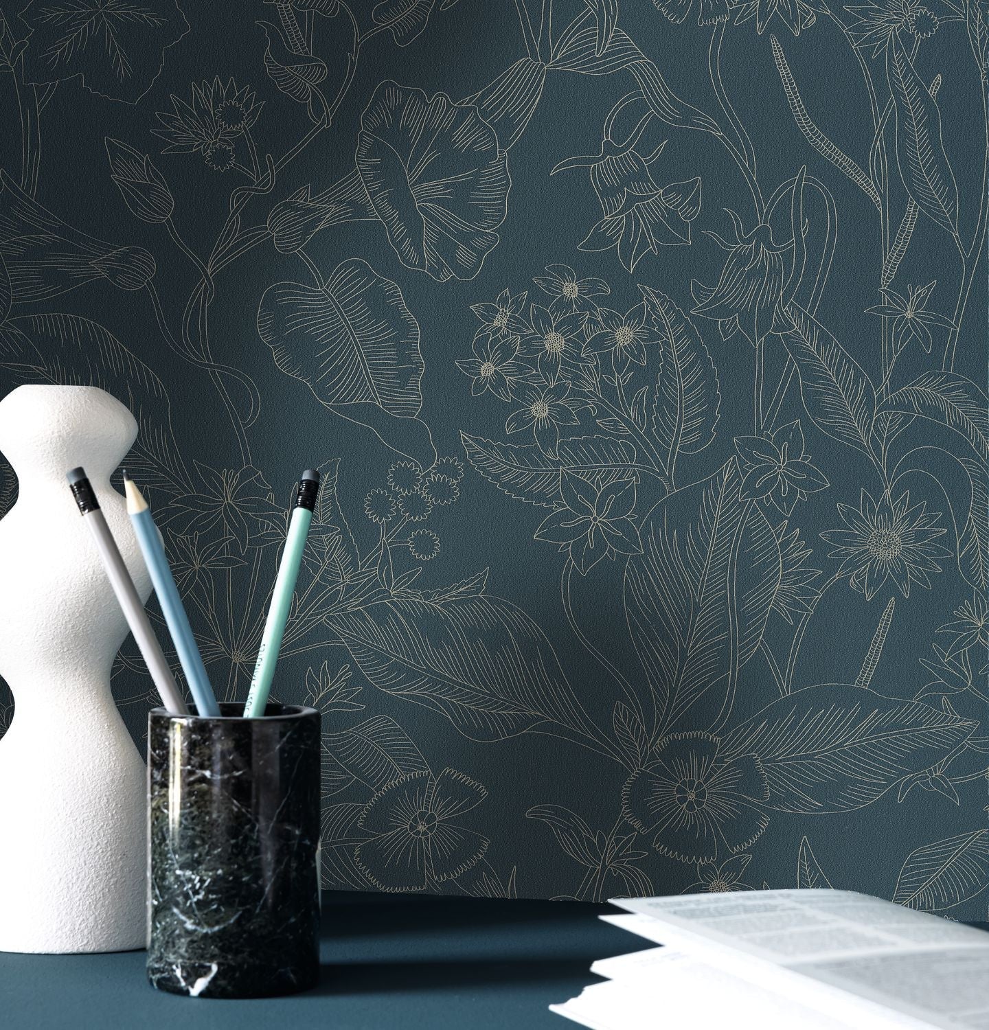 Lightness Wallpaper - Bleu - Caselio - 106606025 - Premier Wallcovering