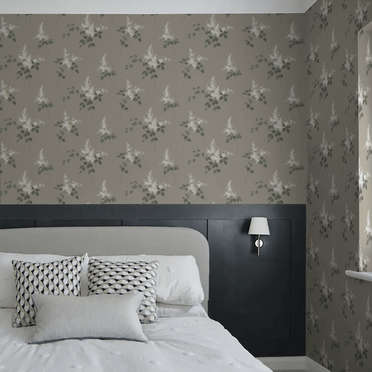 Lilacs Wallpaper - Taupe - Boråstapeter - 7667 - Premier Wallcovering