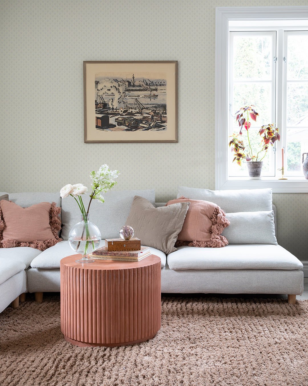 Lilja Wallpaper - Gray - Midbec - 33026 - Premier Wallcovering