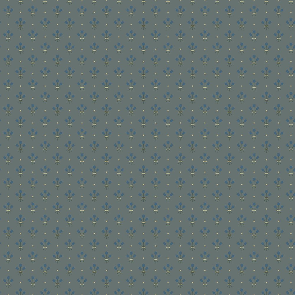 Lilja Wallpaper - Dark Blue - Midbec - 33029 - Premier Wallcovering