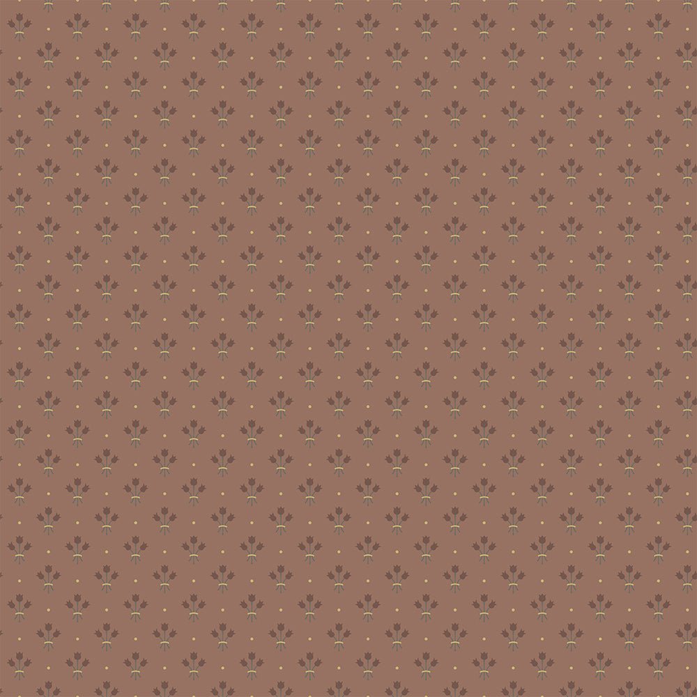 Lilja Wallpaper - Rust Red - Midbec - 33028 - Premier Wallcovering