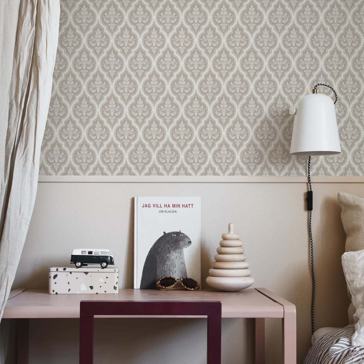 Lillie Wallpaper - Blush - Sandberg - 829-24 - Premier Wallcovering