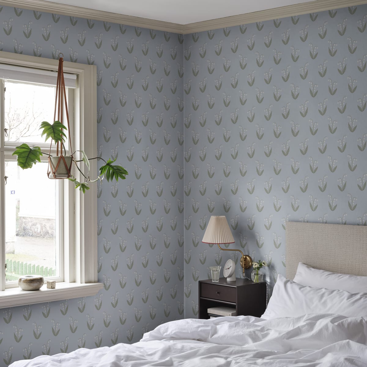Lilly Wallpaper - Light Blue - Sandberg - S10634 - Premier Wallcovering