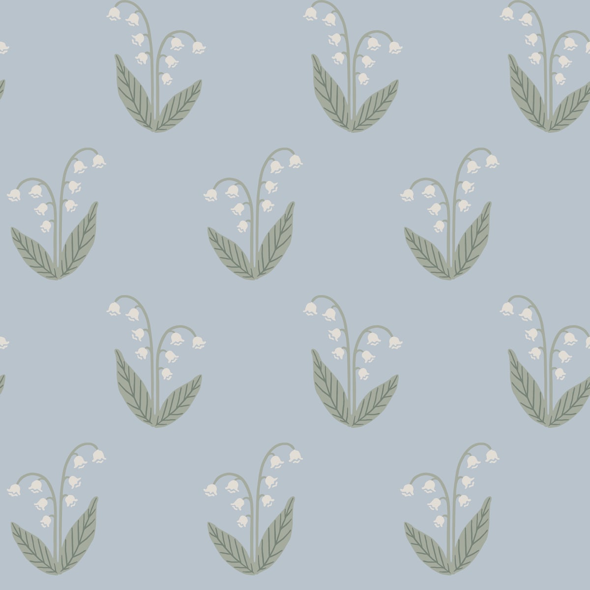 Lilly Wallpaper - Light Blue - Sandberg - S10634 - Premier Wallcovering