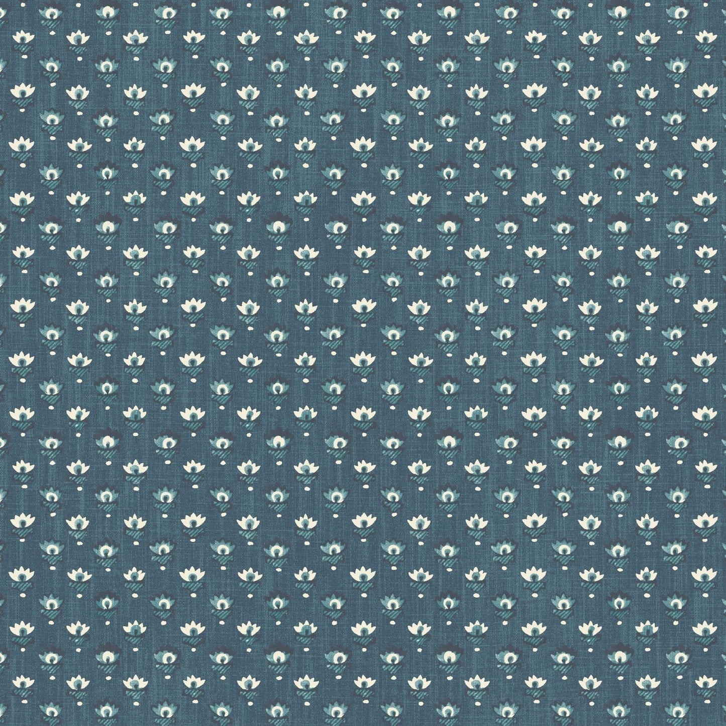 Lilou Wallpaper - Indigo - Warner House - Premier Wallcovering