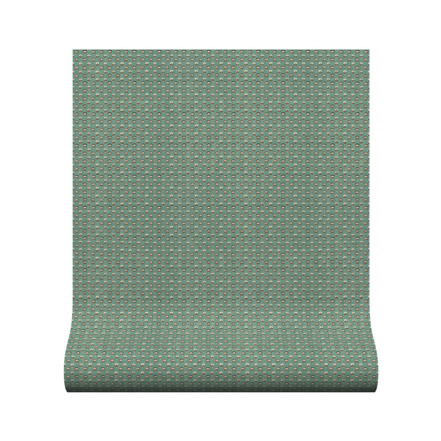 Lilou Wallpaper - Teal - Warner House - Premier Wallcovering