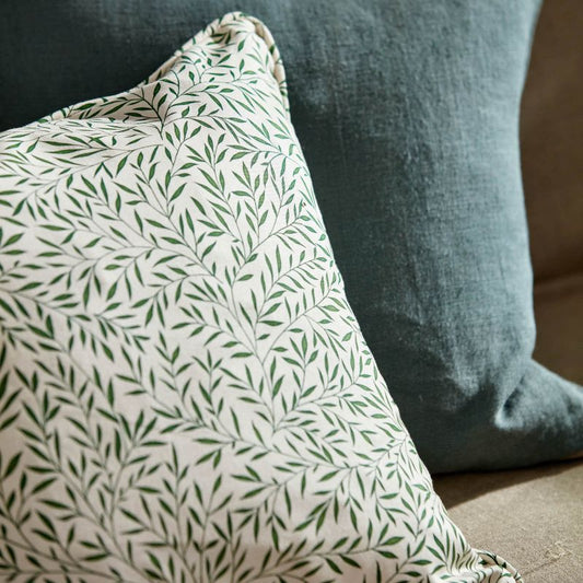 Lily Leaf Fabric - Forest - Morris & Co - 227246 - Premier Wallcovering