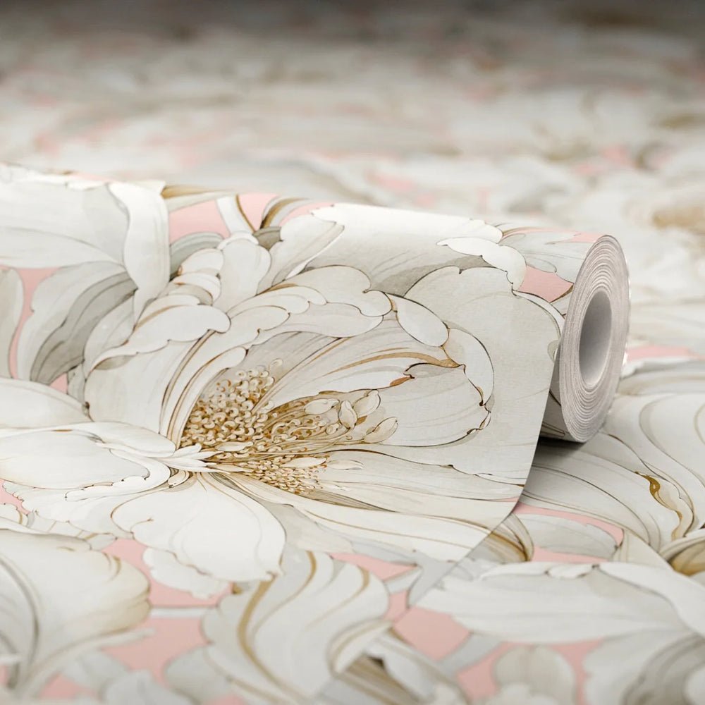 Lily of the Manor Wallpaper - Dusty Pink - LAN100336 - Lucie Annabel - Premier Wallcovering