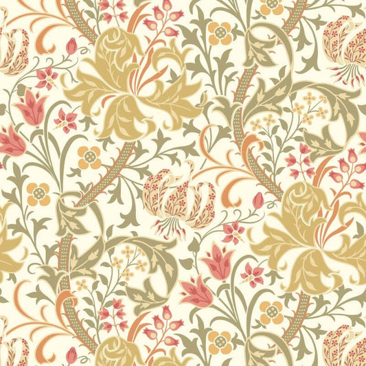 Lily Ogee Wallpaper - Olive Green - Hoopla Walls - HWA1130W - Premier Wallcovering