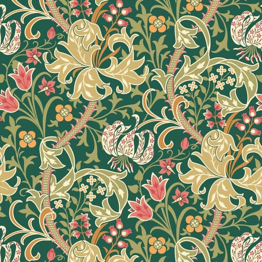 Lily Ogee Wallpaper - Forest Green - Hoopla Walls - HWA1133W - Premier Wallcovering