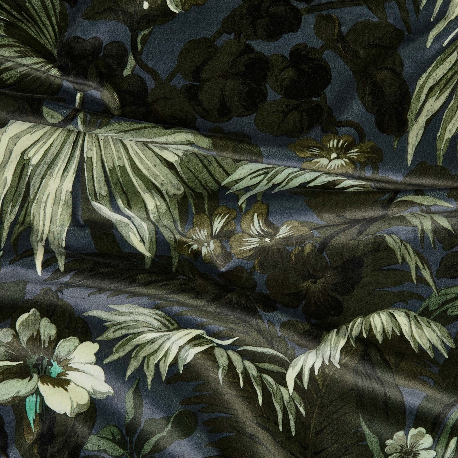 Limerence Velvet Fabric -  Ink - House of Hackney - 1-FA-LIM-VE-INK-XXX-XXX - Premier Wallcovering