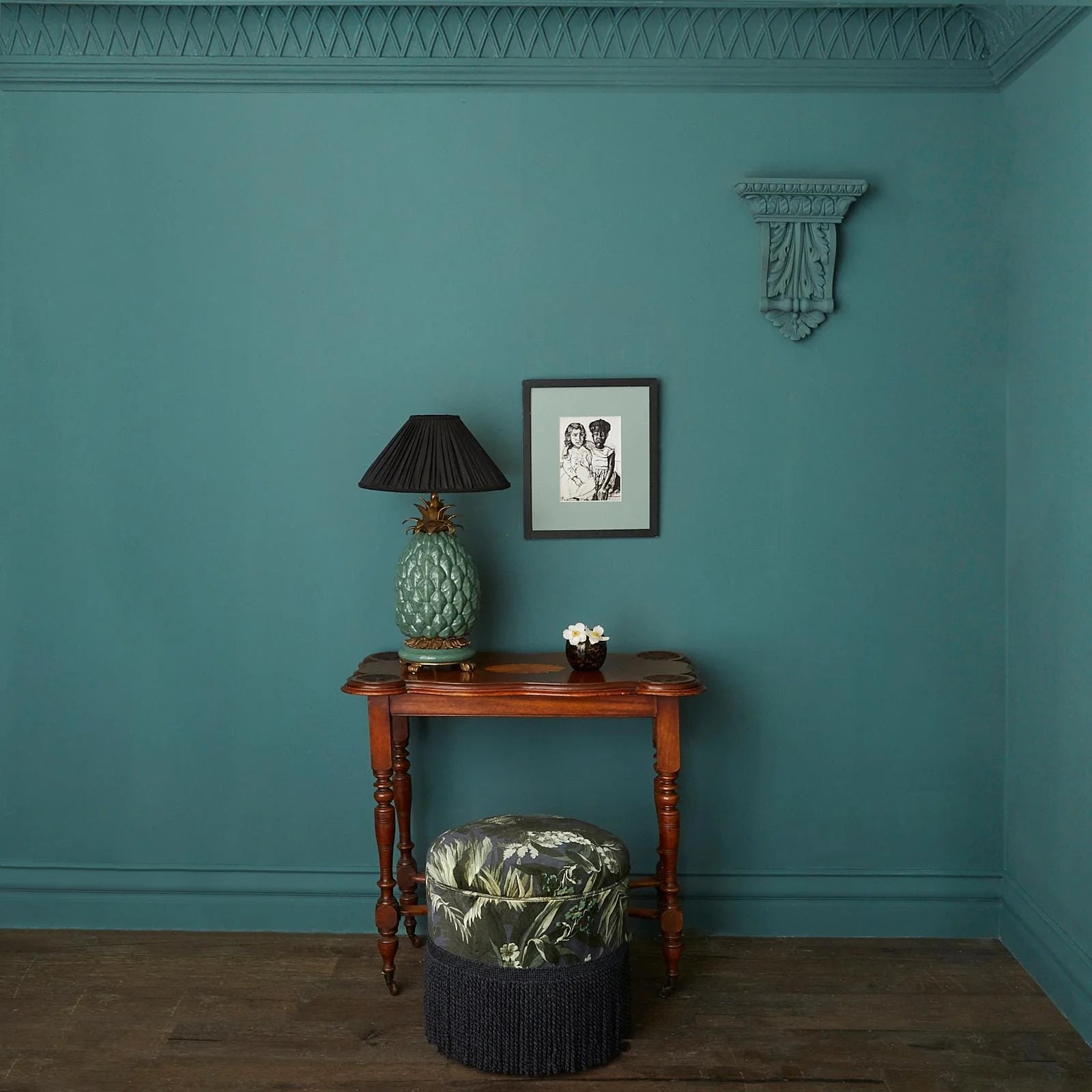 Limerence Velvet Fabric -  Ink - House of Hackney - 1-FA-LIM-VE-INK-XXX-XXX - Premier Wallcovering