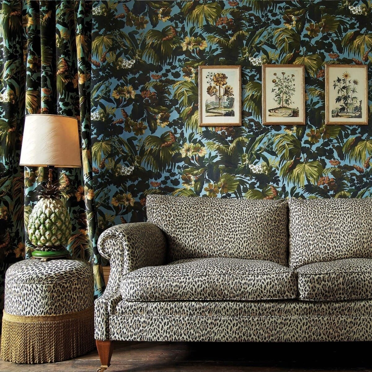 Limerence Velvet Fabric -  Sky - House of Hackney - 1-FA-LIM-VE-SKY-XXX-XXX - Premier Wallcovering