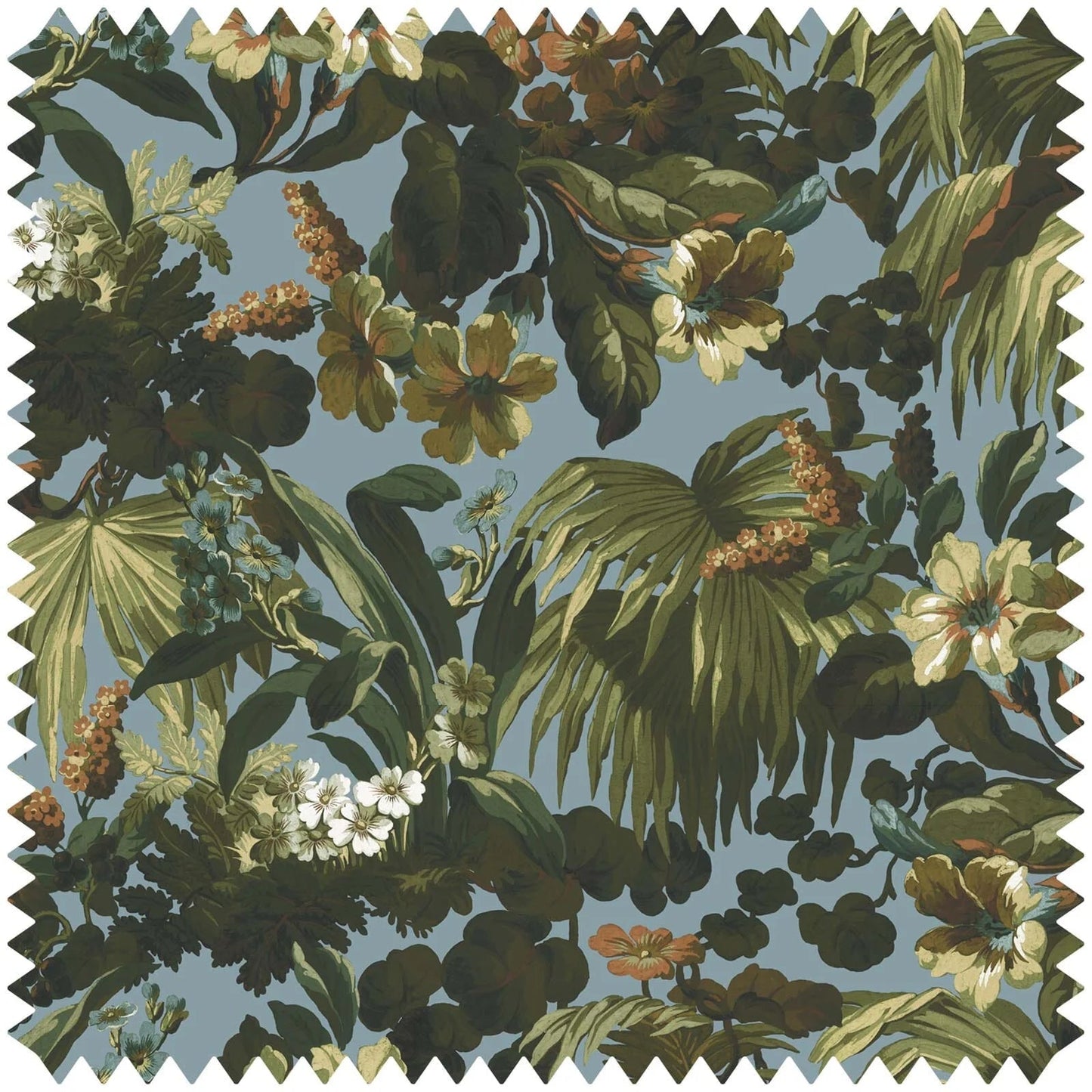 Limerence Velvet Fabric -  Sky - House of Hackney - 1-FA-LIM-VE-SKY-XXX-XXX - Premier Wallcovering