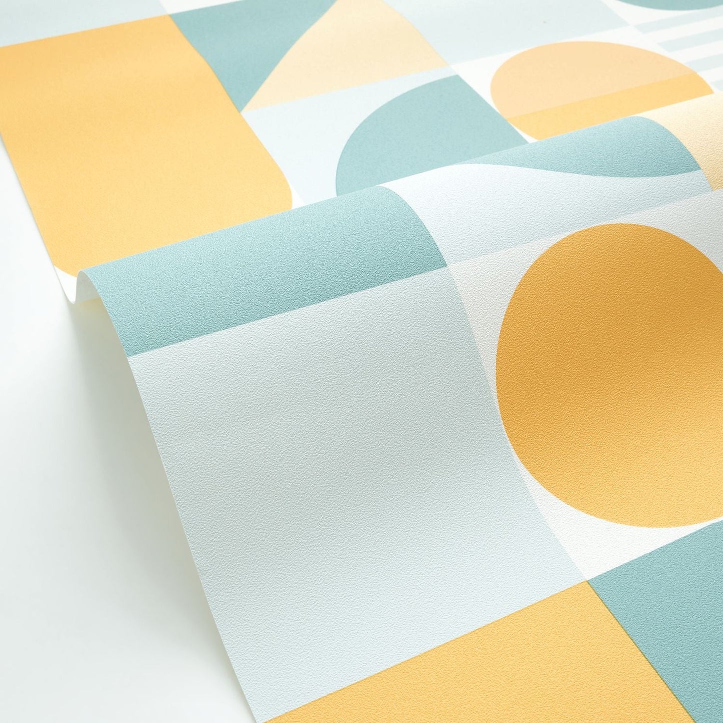 Limit Wallpaper - Bleu Jaune - Caselio - 105056276 - Premier Wallcovering