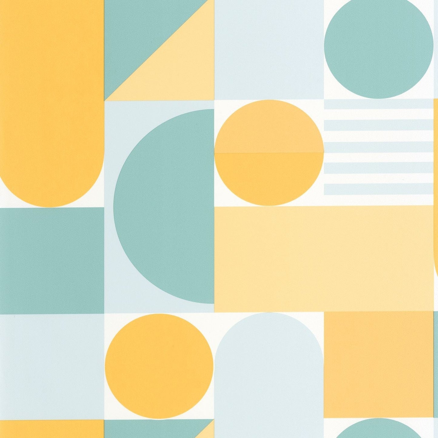 Limit Wallpaper - Bleu Jaune - Caselio - 105056276 - Premier Wallcovering