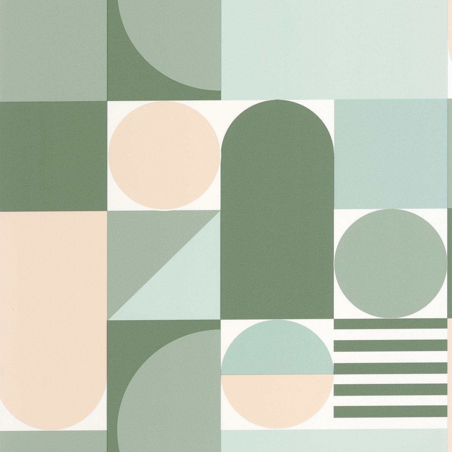 Limit Wallpaper - Vert Herbier - Caselio - 105050787 - Premier Wallcovering