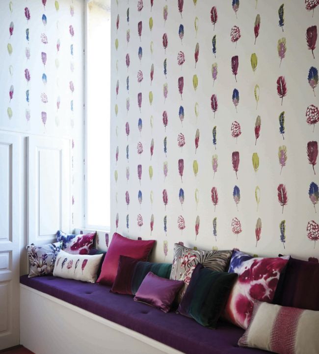 Limosa Wallpaper - Lagoon / Zest / Gooseberry - HAMA111074 - Harlequin - Premier Wallcovering