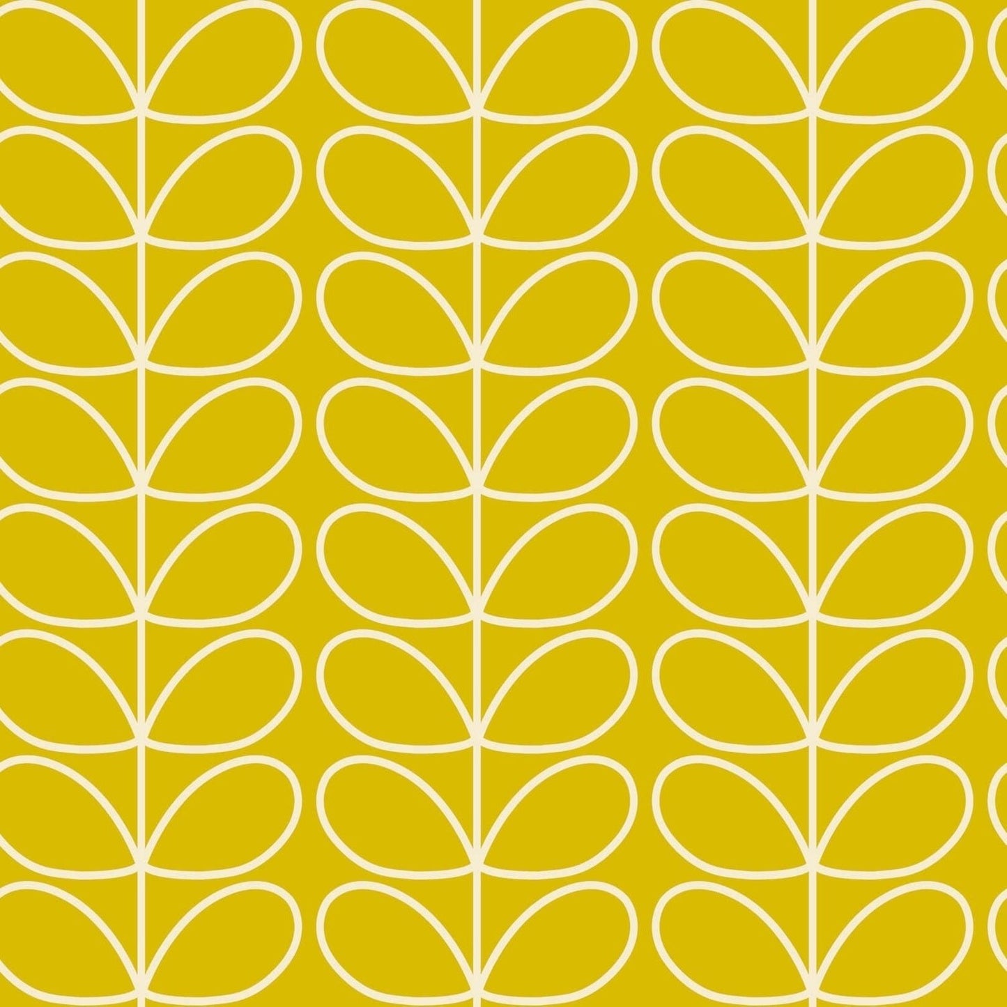 Linear Stem Wallpaper - Sunflower - Orla Kiely - 23AHLSTWLPDS-7110 - Premier Wallcovering