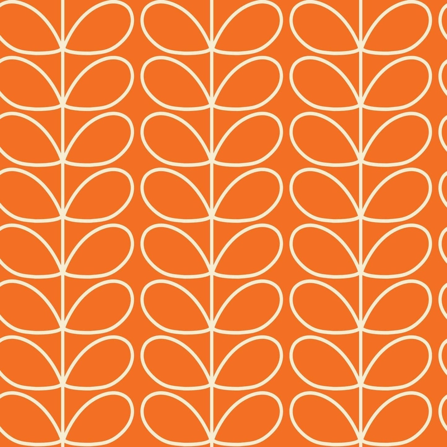 Linear Stem Wallpaper - Tomato - Orla Kiely - 23AHLSTWLPDS-6120 - Premier Wallcovering