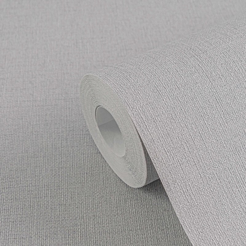 Linen Effect Texture Wallpaper - Grey - Michalsky Living - 39989-1 - Premier Wallcovering