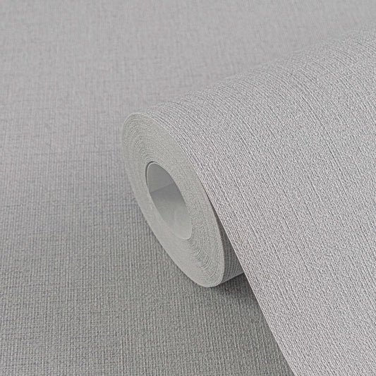 Linen Effect Texture Wallpaper - Grey - Michalsky Living - 39989-1 - Premier Wallcovering