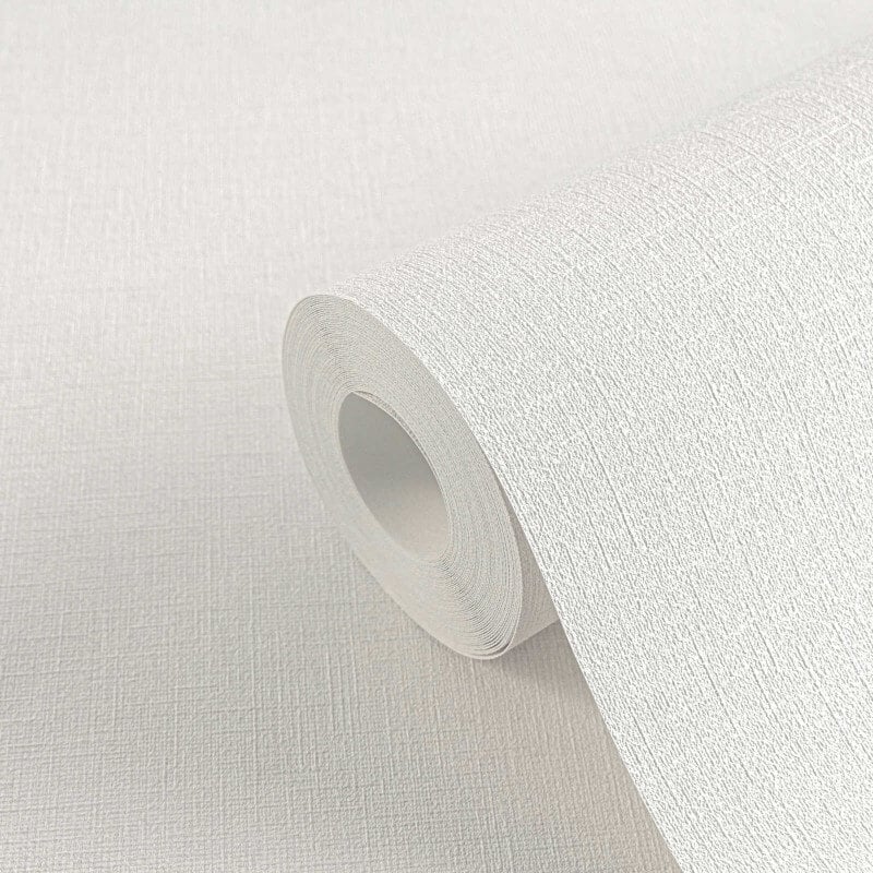 Linen Effect Texture Wallpaper - White - Michalsky Living - 39989-3 - Premier Wallcovering