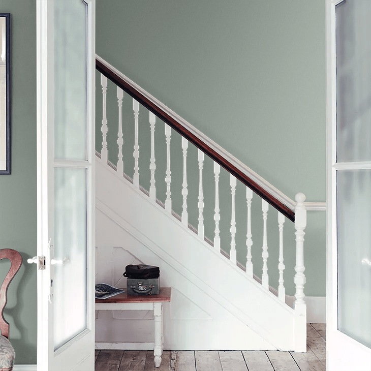 Linen Wallpaper - Minty Green - Boråstapeter - 4332 - Premier Wallcovering