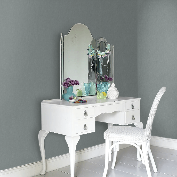Linen Wallpaper - Deep Lake - Boråstapeter - 4328 - Premier Wallcovering