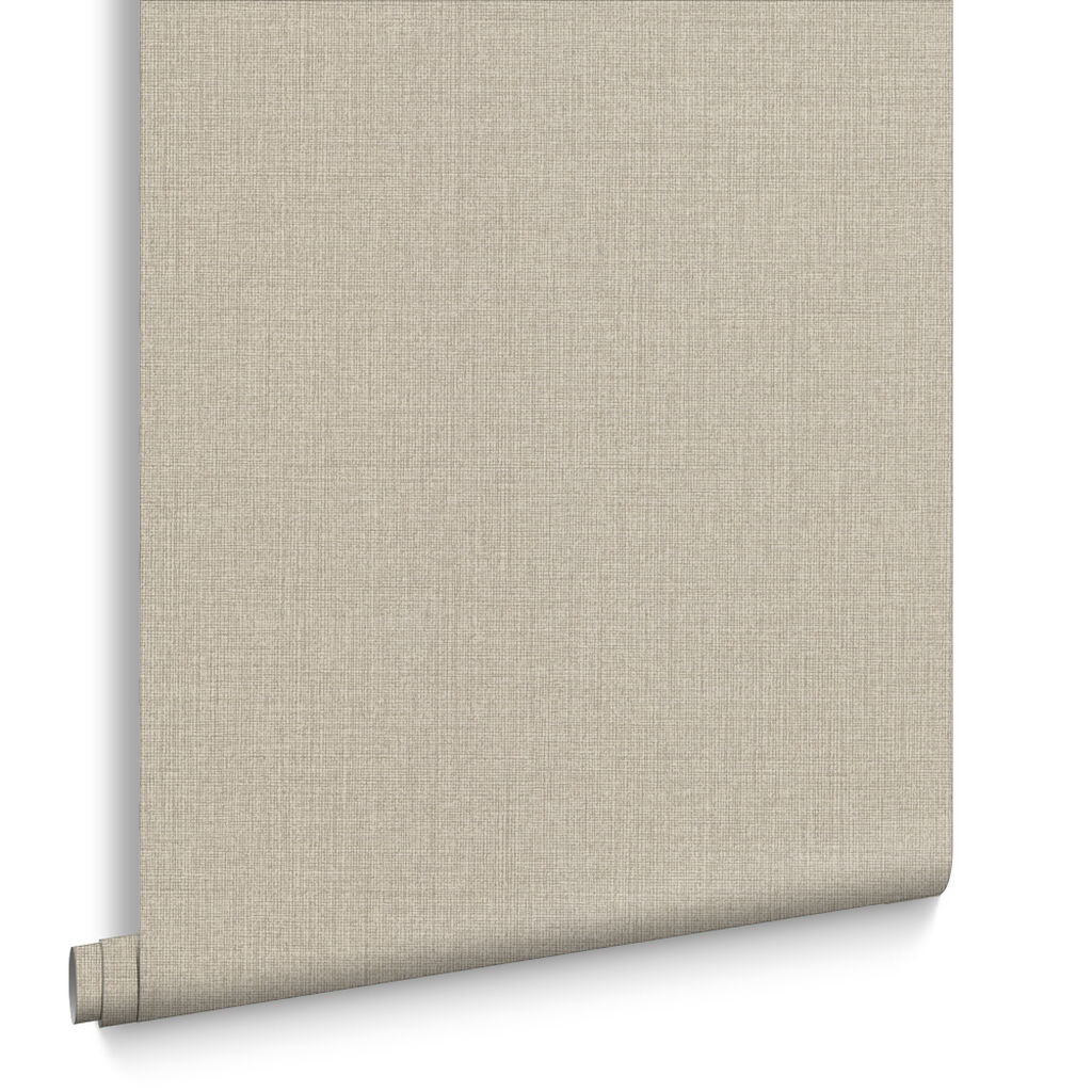 Linen Wallpaper - Beige - Graham & Brown - 105854 - Premier Wallcovering