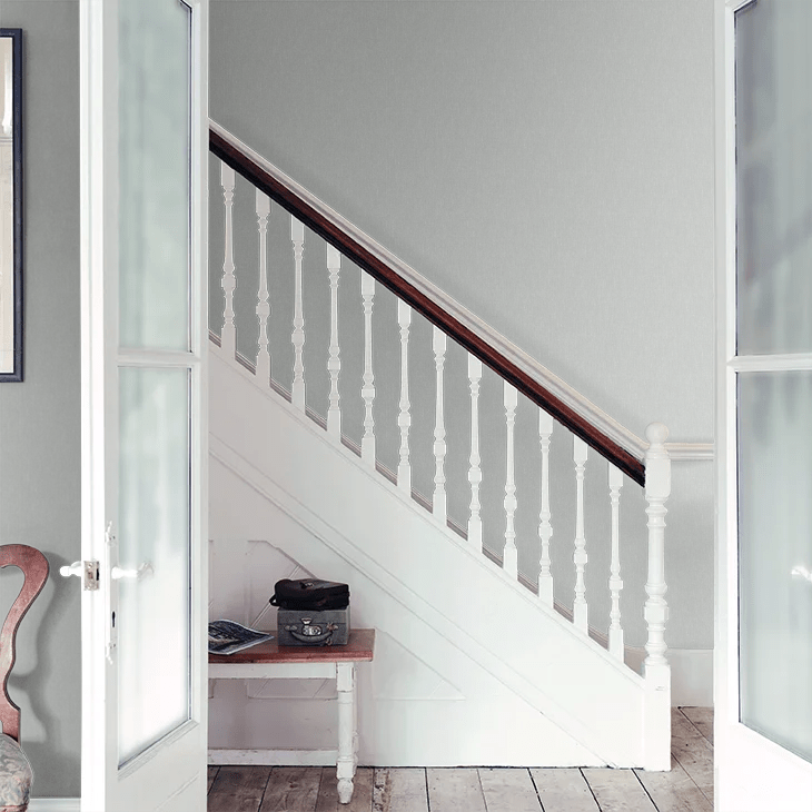 Linen Wallpaper - Dove Grey - Boråstapeter - 4320 - Premier Wallcovering