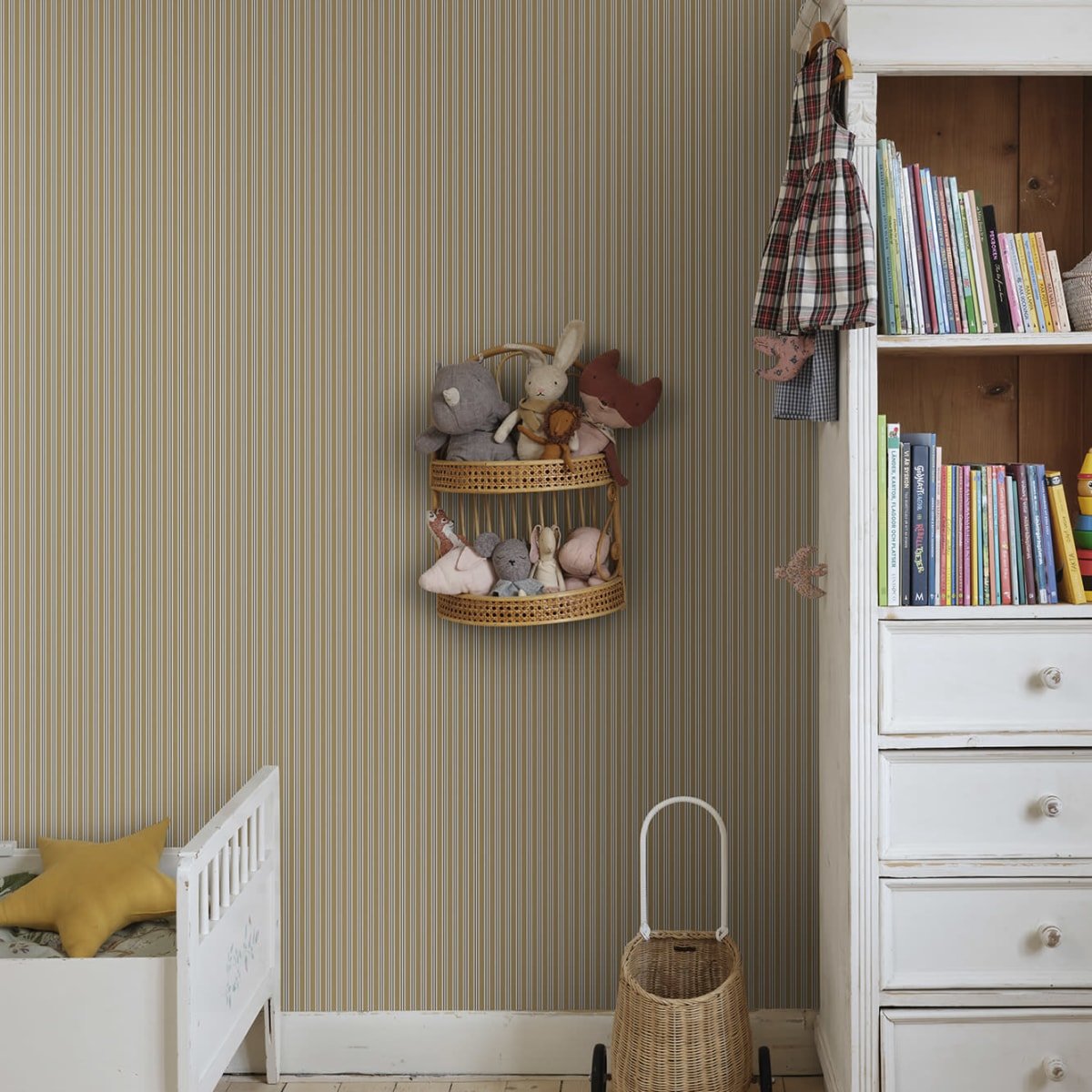 Linn Wallpaper - Honey - Sandberg - S10395 - Premier Wallcovering