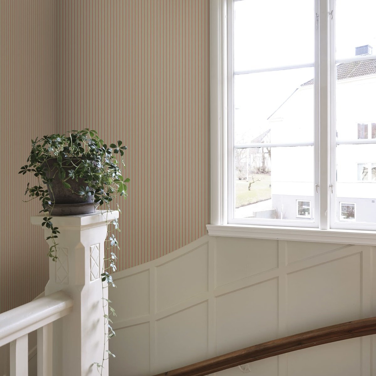 Linn Wallpaper - Pink - Sandberg - S10396 - Premier Wallcovering