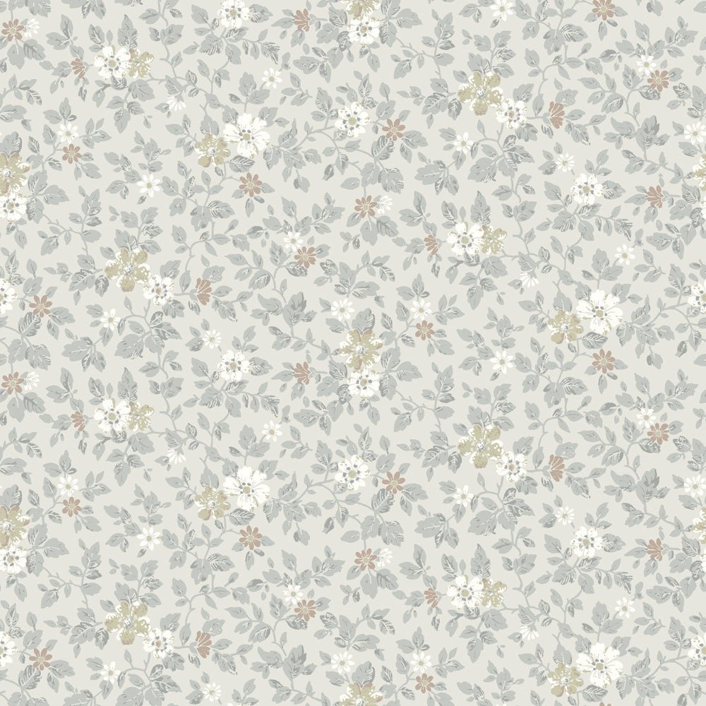 Linnea Wallpaper - Light Gray - Midbec - 16012 - Premier Wallcovering
