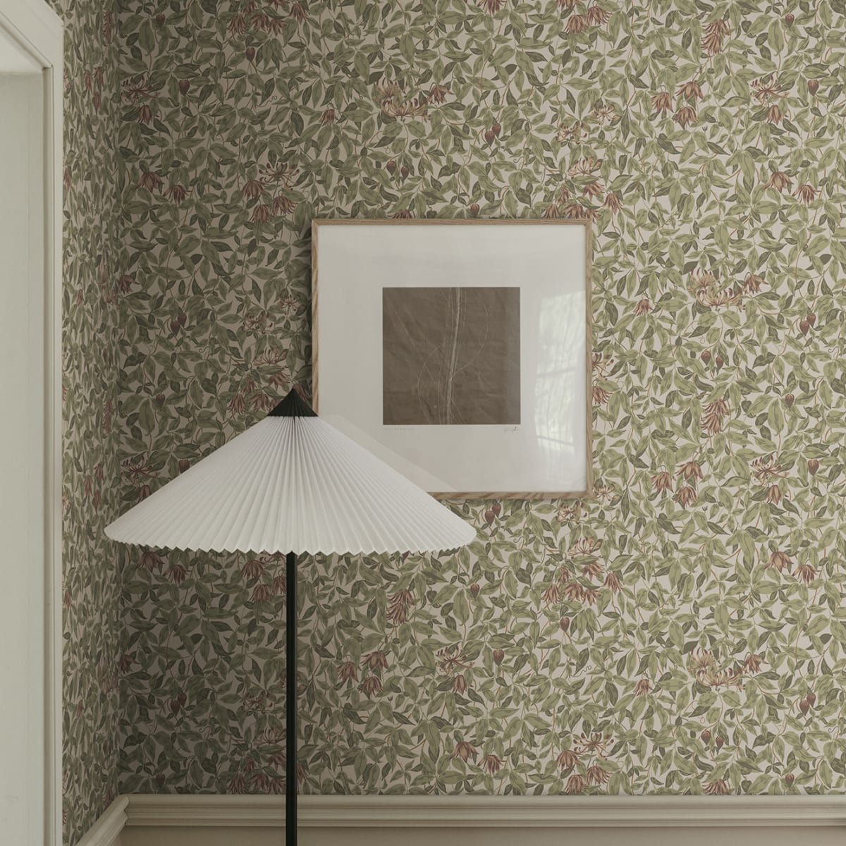 Linnea Wallpaper - Burgundy - Sandberg - S10557 - Premier Wallcovering